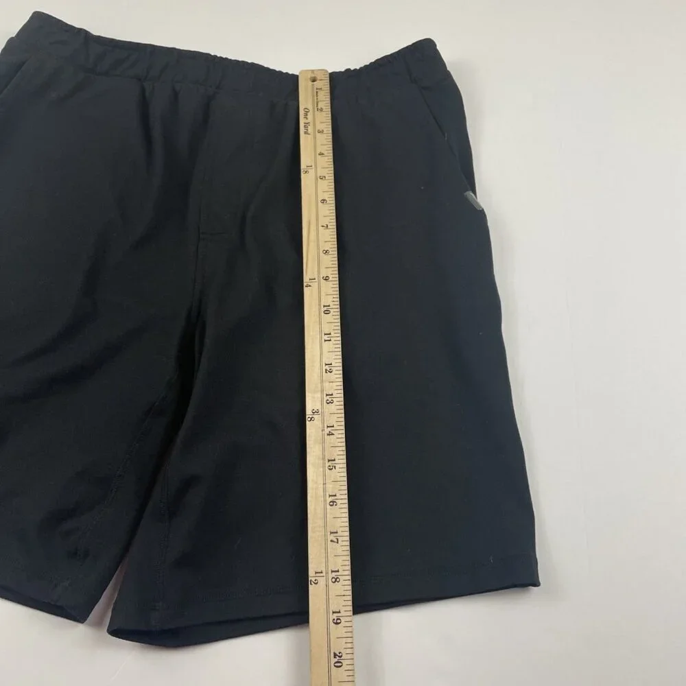 Eddie Bauer Lounge Shorts Men’s M Black Athletic Poly Stretch Pull On